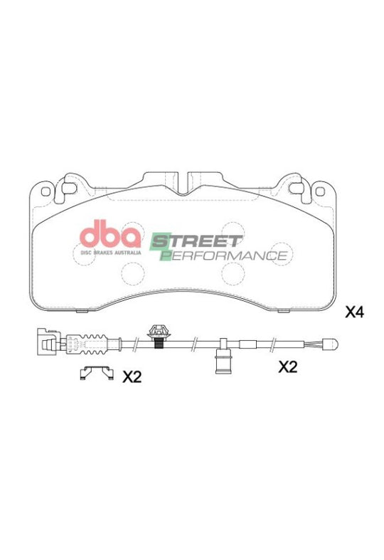 DBA 16-20 Lexus GS F SP Performance Front Brake Pads - DB15259SP
