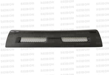 Load image into Gallery viewer, Seibon 08-12 Mitsubishi Lancer Evo X Shaved Emblem Carbon Fiber Front Grill does not fit MR model