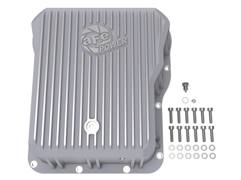 aFe Transmission Pan Cover (Raw); GM Diesel Trucks 01-14 V8-6.6L (td) - 46-70070