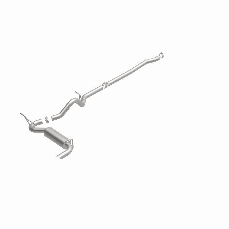 MagnaFlow 12-14 Jeep Wrangler 4dr Single Straight Rear P/S Exit Stainless C/B Performance Exhaust - 15117