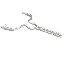 Load image into Gallery viewer, MagnaFlow Cat Back, SS, 3in, Competition, Dual Split Polished 4.5in Tips 2015 Ford Mustang GT V8 5.0 - 19101
