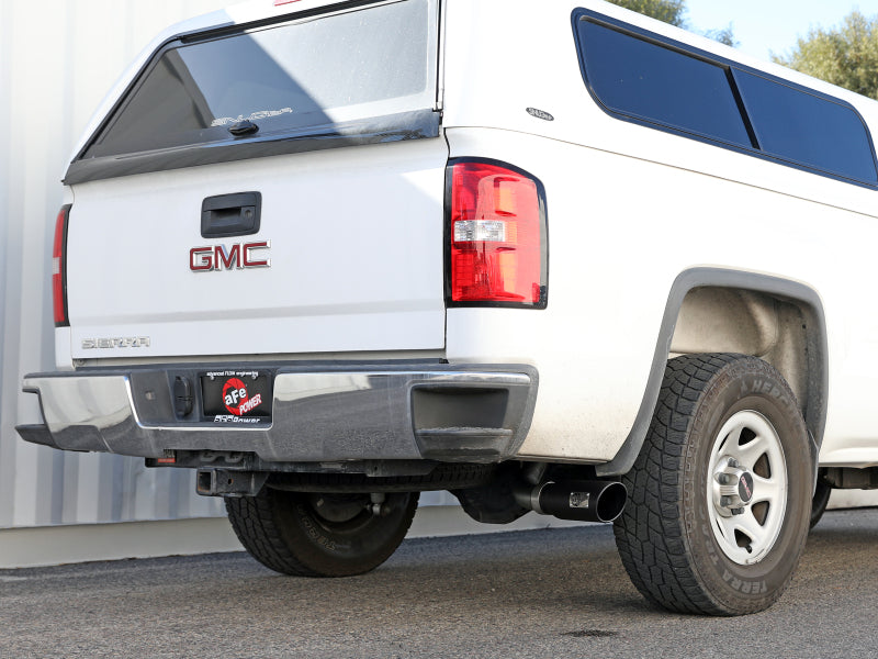 aFe Apollo GT Series Cat-Back Exhaust System GM Trucks 09-18 V6-4.3L/V8-4.8/5.3L- Black Tip - 49-44136-B
