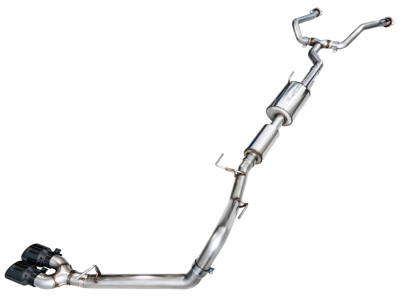 AWE Tuning 0FG Exhaust for 3rd Gen Toyota Tundra - Dual Diamond Black Tips - 3015-33063