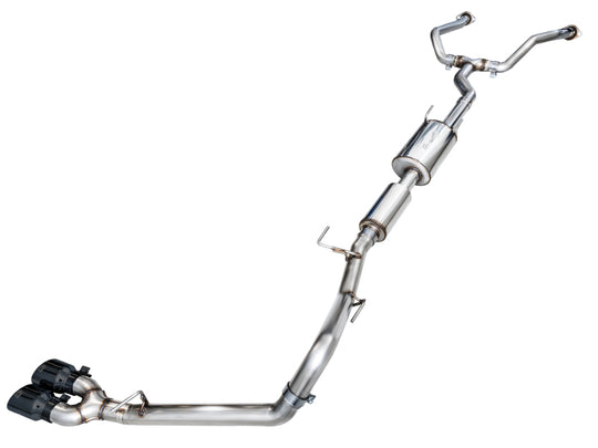 AWE Tuning 0FG Exhaust for 3rd Gen Toyota Tundra - Dual Diamond Black Tips - 3015-33063