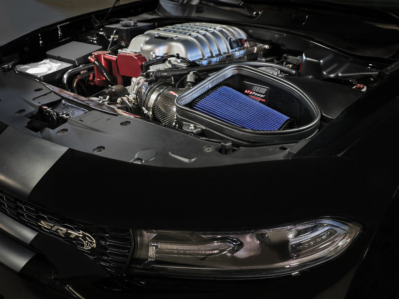 aFe Dodge Charger SRT Hellcat Redeye 21-23 V8-6.2L Track Series Stage-2 Carbon Fiber Intake Pro 5R - 57-10027R