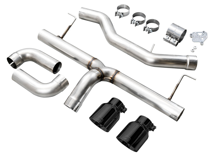 AWE Tuning 19-23 BMW 330i / 21-23 BMW 430i Base G2X Track Edition Axle-Back Exhaust - Diamond Black - 3020-33429