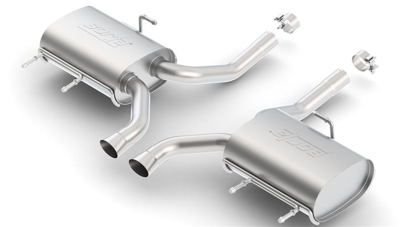 Borla 11-14 CTS Coupe V6 3.6L AT RWD/AWD Dual Ctr Rear Exit Touring Exhaust (REAR SECTION ONLY) - 11824