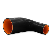 Load image into Gallery viewer, Mishimoto Silicone Reducer Coupler 90 Degree 2.5in to 4in - Black - MMCP-R90-2540BK