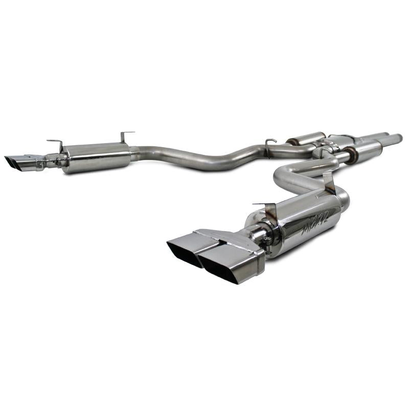 MBRP 08-11 Dodge Challenger SRT8 6.1L Hemi T304 Cat Back Dual Split Rear - S7110304