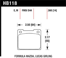 Load image into Gallery viewer, Hawk 1978 Volvo 242 Black Race Front Brake Pads - HB118m.560