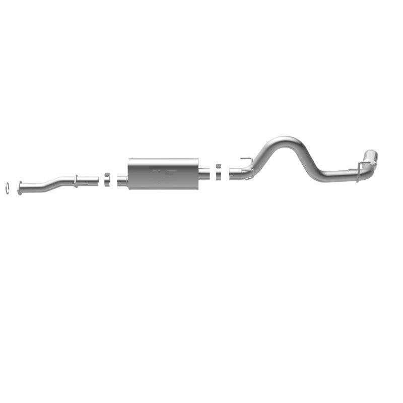 MagnaFlow Cat-Back 2016 Toyota Tacoma 3.5L V6 SS 3in Single Pass Side Exit Rear 4in Tip - 19291