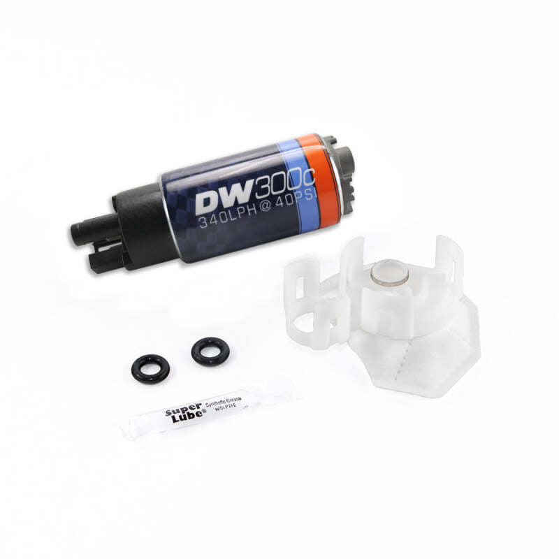 DeatschWerks 340lph DW300C Compact Fuel Pump w/Install Kit 08-15 Mitsubishi EVO X (w/o Clips) - 9-307-1026