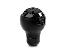 Load image into Gallery viewer, Momo Nero Shift Knob - Tall Black Leather, Black Chrome Insert - NERBK1