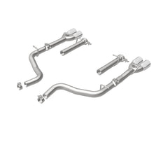 Load image into Gallery viewer, MagnaFlow Axle-Back, SS, 2.5in, Quad Split Rear 3.5in Tip 2015 Dodge Challenger R/T 5.7L - 19210