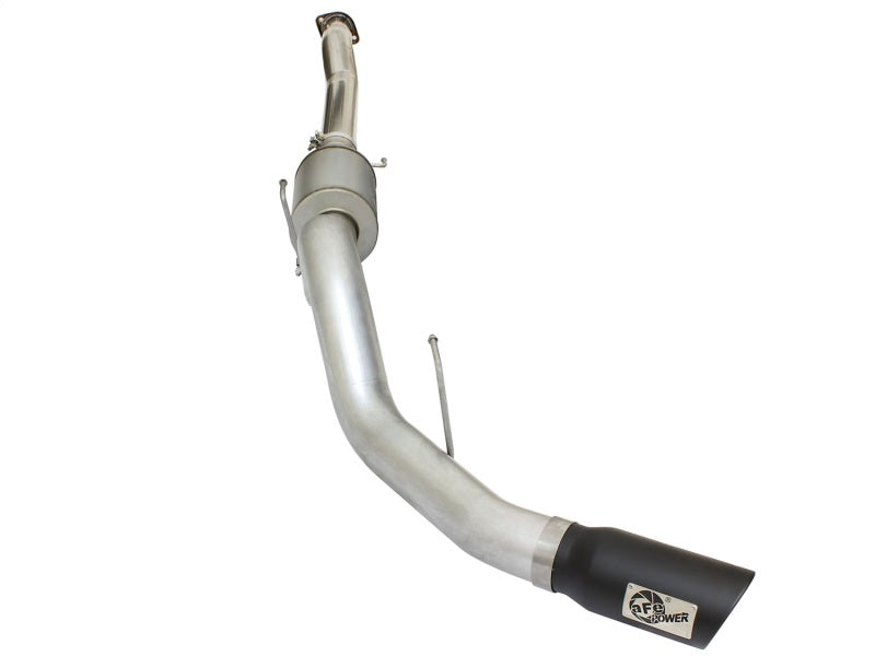 aFe Atlas Exhausts 4in Cat-Back Aluminized Steel Exhaust Sys 2015 Ford F-150 V6 3.5L (tt) Black Tip - 49-03069-B