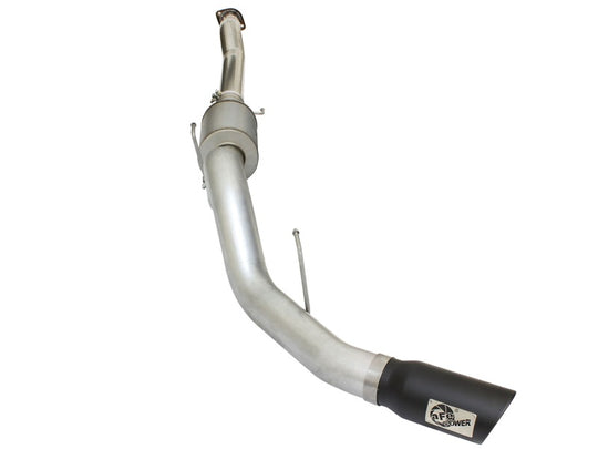 aFe Atlas Exhausts 4in Cat-Back Aluminized Steel Exhaust Sys 2015 Ford F-150 V6 3.5L (tt) Black Tip - 49-03069-B