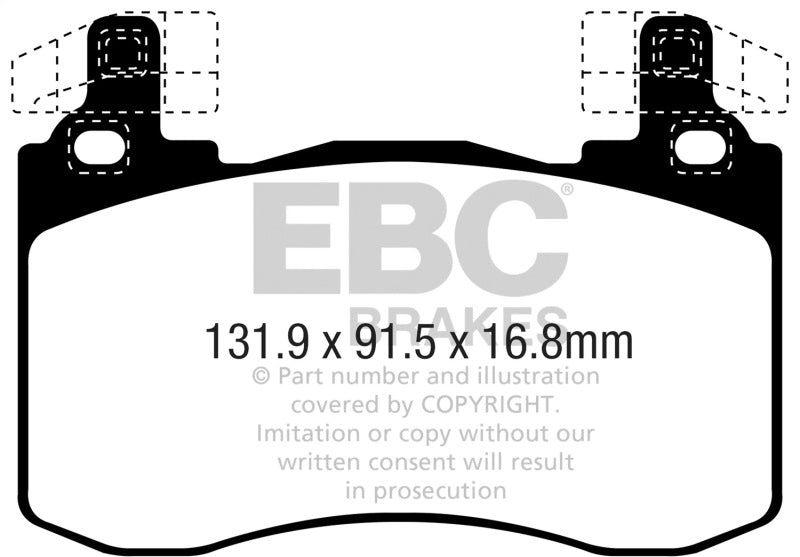 EBC 2019+ Genesis G70 2.0T Ultimax Front Brake Pads - UD2145