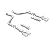 Load image into Gallery viewer, MagnaFlow Axle-Back, SS, 2.5in, Quad Split Rear 3.5in Tip 2015 Dodge Challenger 3.6L V6 - 19218