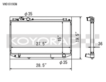 Load image into Gallery viewer, Koyo 89-92 Toyota Cressida 3.0L I6 Manual Only - VH010195N