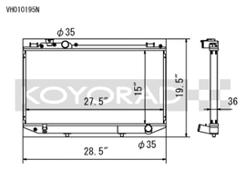 Koyo 89-92 Toyota Cressida 3.0L I6 Manual Only - VH010195N