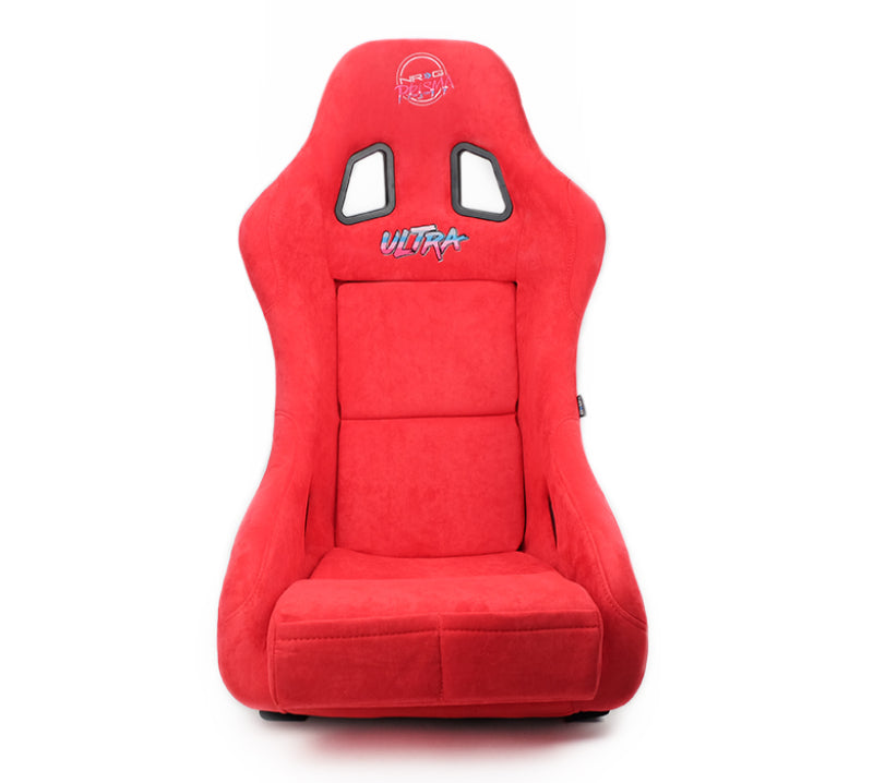 NRG FRP Bucket Seat ULTRA Edition - Medium (Red Alcantara/Pearlized Back) - FRP-303RD-ULTRA