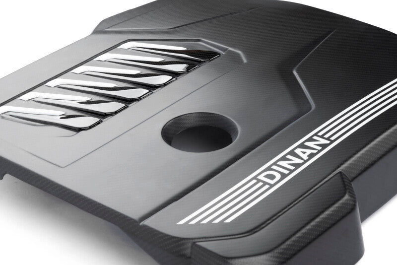 Dinan 19-26 BMW B58D (G01/G02/G20/G22/G23/G26/G42) Matte Carbon Fiber Engine Cover w/Gloss Accents - D590-0004