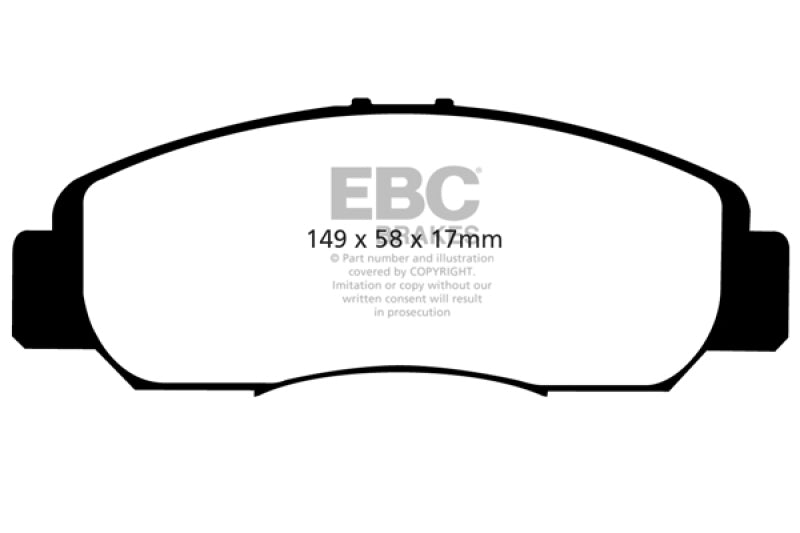 EBC 06-11 Acura CSX (Canada) 2.0 Greenstuff Front Brake Pads - DP21669