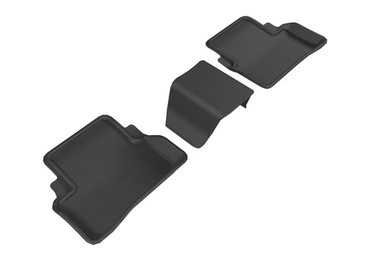 3D MAXpider 2017-2019 Mercedes-Benz E-Class Sedan W213 Kagu 2nd Row Floormats - Black - L1MB08821509