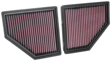Load image into Gallery viewer, K&amp;N 16-19 BMW 750i L6-4.4L F/I Replacement Drop In Air Filter - 33-5086