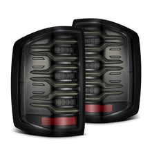 Load image into Gallery viewer, AlphaRex 14-18 Chevy Silverado 1500 Luxx-Series LED Tail Lights Alpha-Black w/Activ Light/Seq Signal - 620040