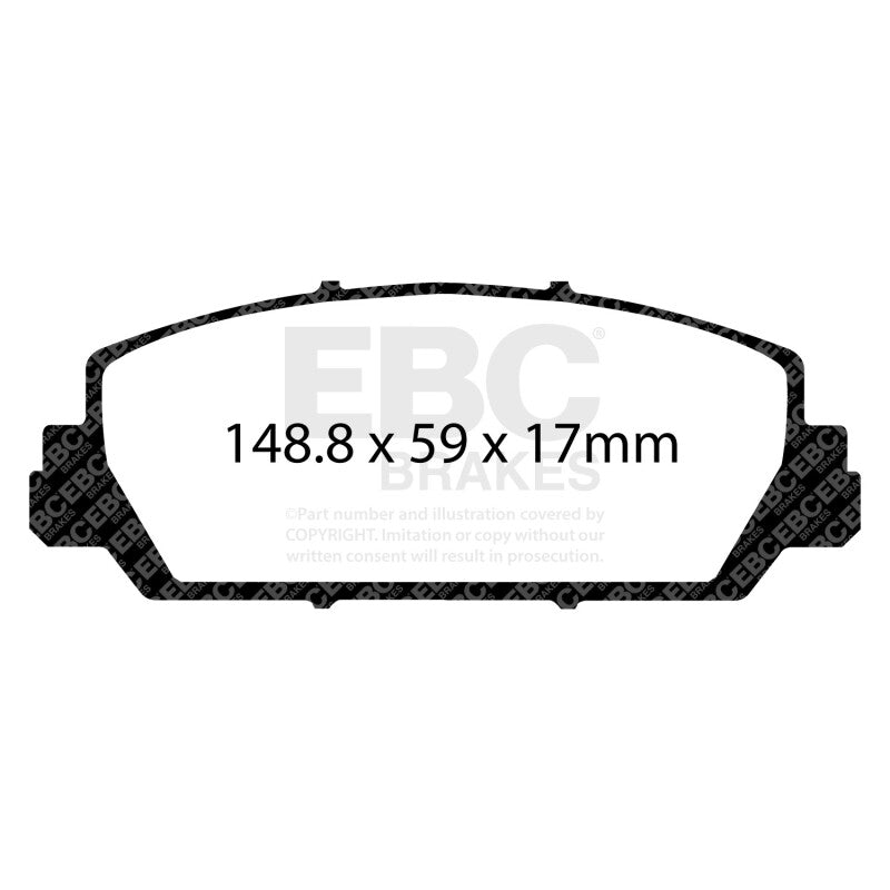 EBC 12+ Acura RDX 3.5 Redstuff Front Brake Pads - DP31896C