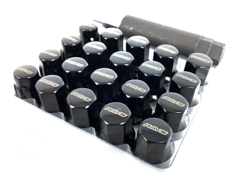 Rays 17 HEX L31 Lock and Nut Set 12 X 1.50- Black - W171215B5H