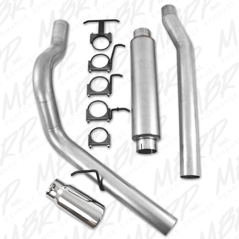 MBRP 2003-2007 Ford F-250/350 6.0L EC/CC Cat Back Single Side (Stock Cat) - S6208AL