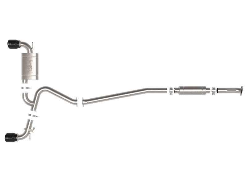 aFe 22-23 Hyundai Kona N L4 2.0L(t) Takeda 3in 304 SS Cat-Back Exhaust System w/ Black Tips - 49-37033-B