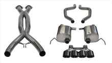 Load image into Gallery viewer, Corsa 15-19 Chevy Corvette Z06 3in Cat Back Exhaust Black Pro-Series Quad 4.5in Tip (Xtreme - 14766CBBLK
