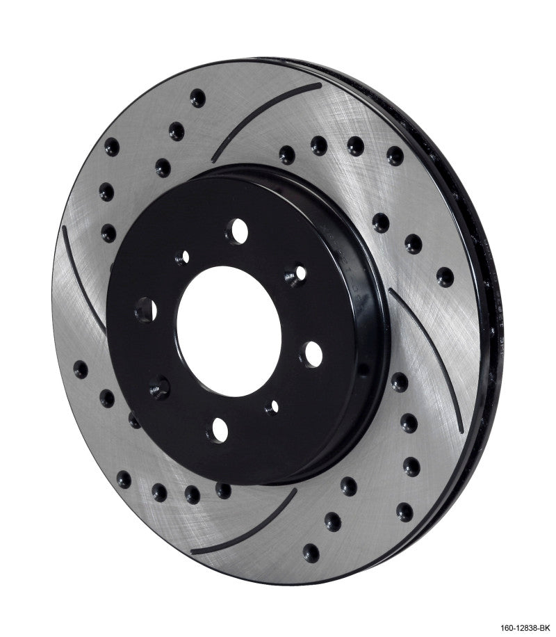 Wilwood Rotor-.68in Offset-SRP-BLK-Drill-RH 10.32 x .83 - 4 x 3.93 - 160-12838-BK