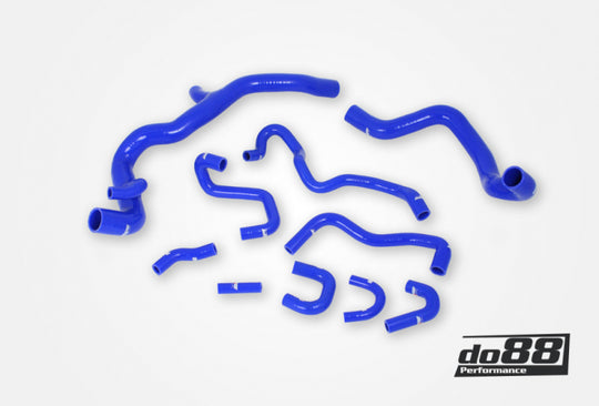 do88 Volvo S60/V60/V70/XC70/S80 T4 T5 2.5FT Automatic 07-16 Coolant Hoses Blue - DO88-KIT198B