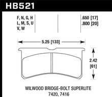 Load image into Gallery viewer, Hawk Wilwood Superlite HT-14 Race Brake Pads - HB521V.800