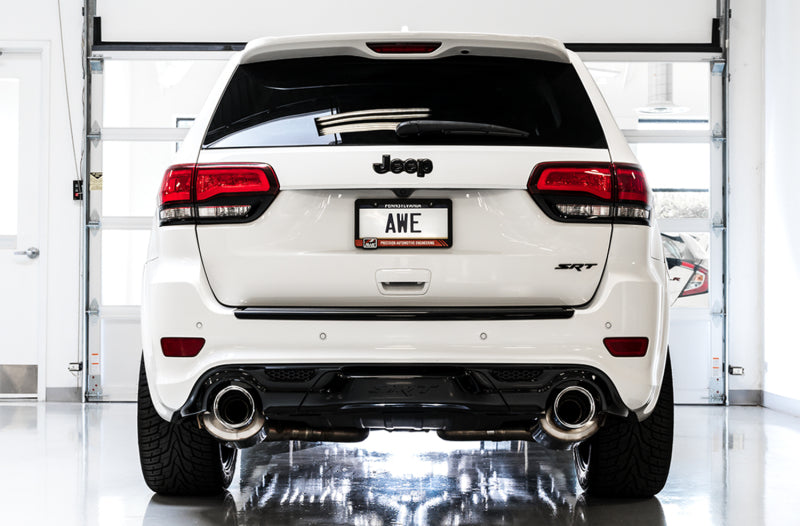 AWE Tuning 2020 Jeep Grand Cherokee SRT Touring Edition Exhaust - Diamond Black Tips - 3015-33121