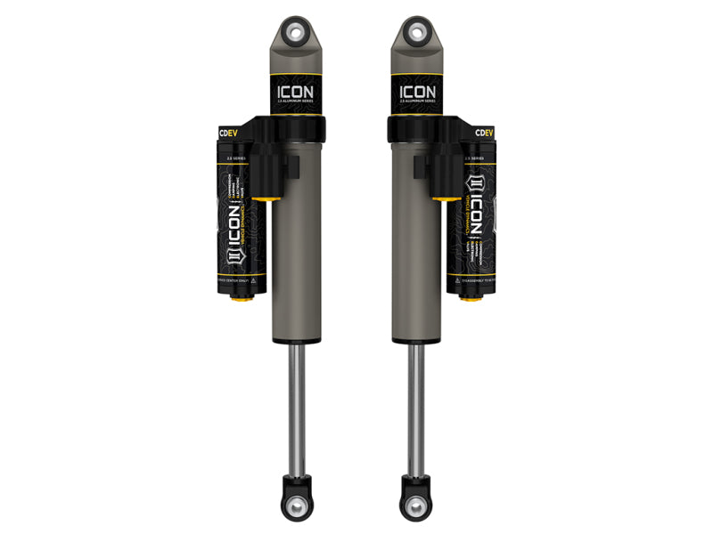 ICON 2021+ Ford F150 2WD 0-1in Lift Rear V.S. 2.5 Alum. Series Shocks Piggyback Res. w/ CDEV - Pair - 97722EP