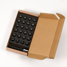 Load image into Gallery viewer, Rays M12x1.25 5 holes 16pcs nut, 4pcs Lock nut, 1 adapter &amp; 1 lock nut key - Black - W1712125B