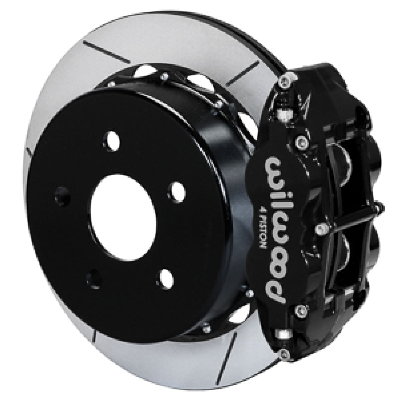 Wilwood 20-21 Jeep Gladiator Narrow Superlite 4R Rear Brake Kit Slotted 13.50in Rotor w/Lines - Blk - 140-18076