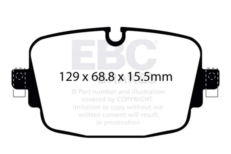 EBC 2020+ Audi RS6 4.0TT Rear Bluestuff Brake Pads - DP52516NDX