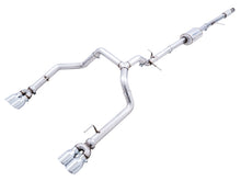 Load image into Gallery viewer, AWE Tuning 4th Gen GM 1500 5.3L 0FG Cat-Back Split Rear Exit (w/ Bumper Cutouts) - Quad Chrome Tips - 3015-42201