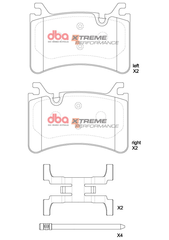 DBA 2016+ Alfa Romeo Giulia Quadrifoglio XP Performance Rear Brake Pads - DB15215XP