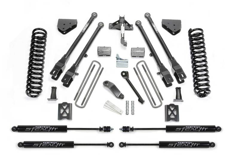 Fabtech 05-07 Ford F250 4WD w/Factory Overload 6in 4Link Sys w/Coils & Stealth - K20131M
