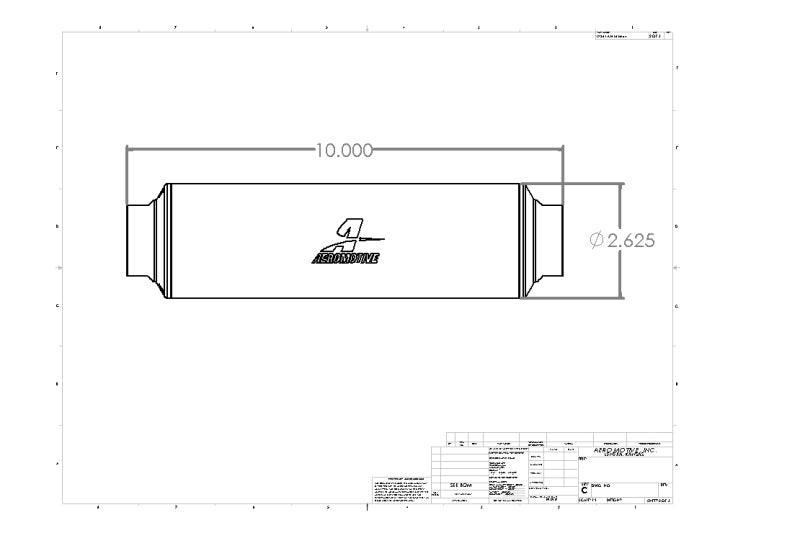 Aeromotive In-Line Filter - AN-16 10 Micron Microglass Element Extreme Flow - 12364