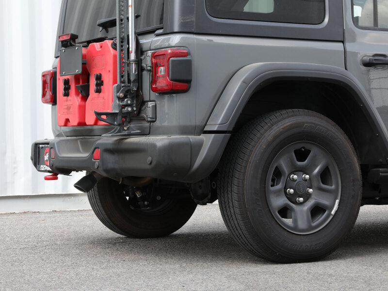aFe MACH Force-Xp Axle-Back Exhaust System w/Black Tip 18-20 Jeep Wrangler L4-2.0T / V6-3.6L - 49-48070-1B