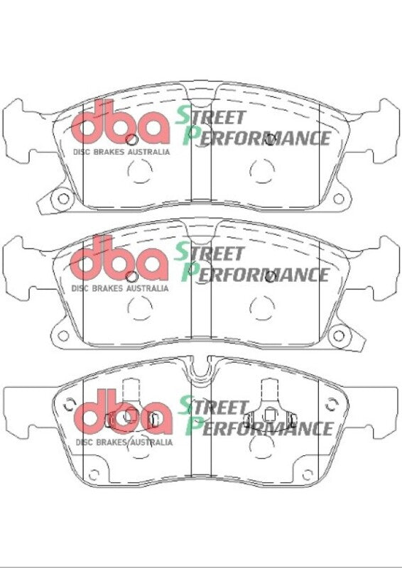 DBA 11-20 Dodge Durango (330mm Front Rotor) SP Performance Front Brake Pads - DB2216SP