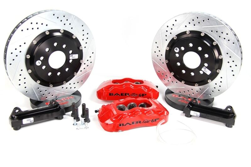Baer Brakes 07-17 Jeep Wrangler 14in Pro+ Front SDZ Brake Kit - Hugger Orange - 4401001HO
